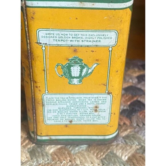 Vintage Banquet Orange Pekoe Tea Tin By McCormick & Co. 31.9g Extra Fancy Collec - Picture 3 of 3
